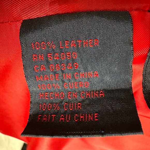 Vintage Ralph Lauren Leather Jacket Womens Medium Black Lined 90s Y2K Biker - Picture 9 of 16